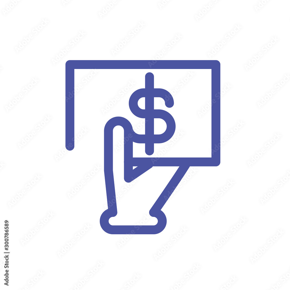 hand with money and symbol dollar on white background hand with money and symbol dollar on white background