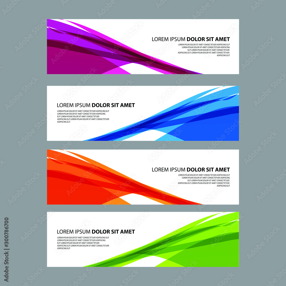 Naklejka premium Vector Abstract design banner web template