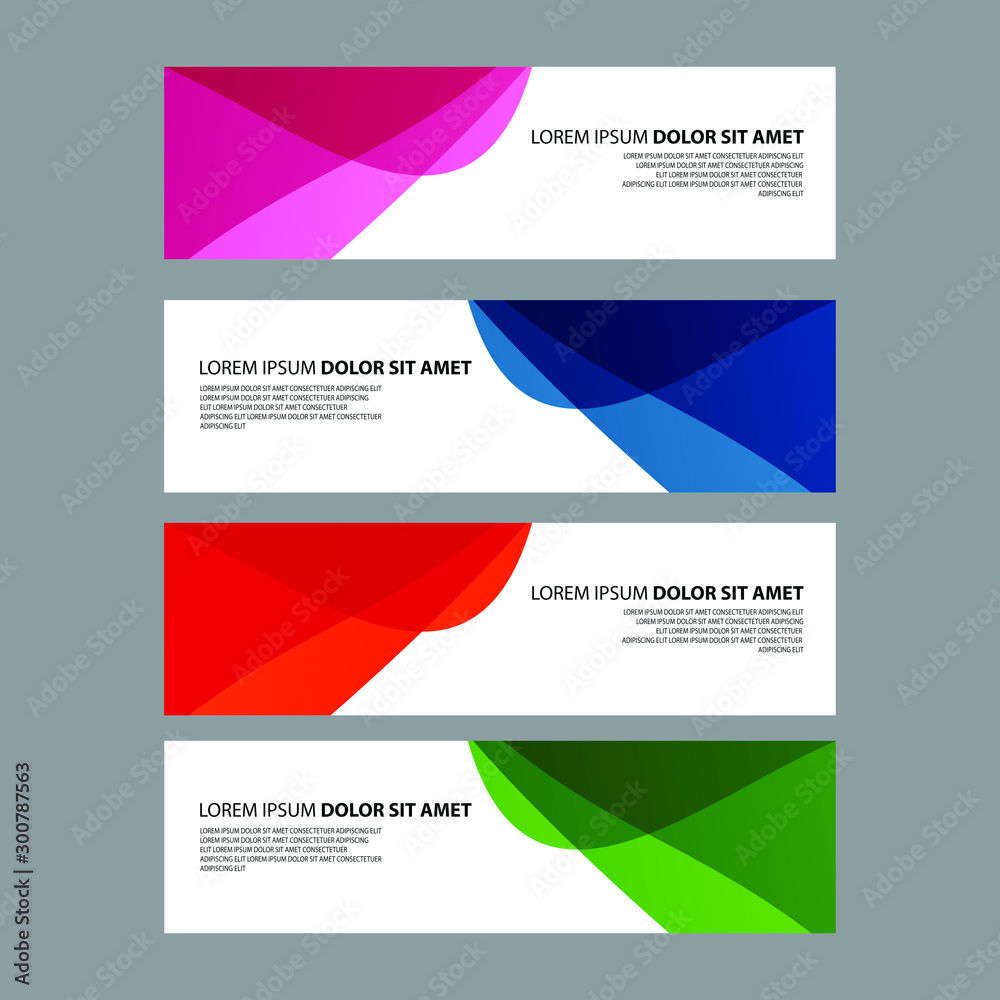 Fototapeta premium Vector Abstract design banner web template