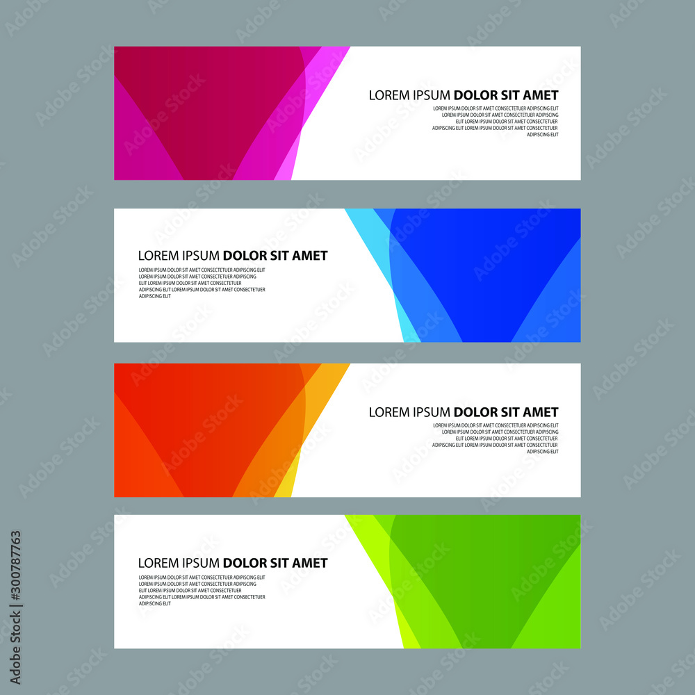 Naklejka premium Vector Abstract design banner web template