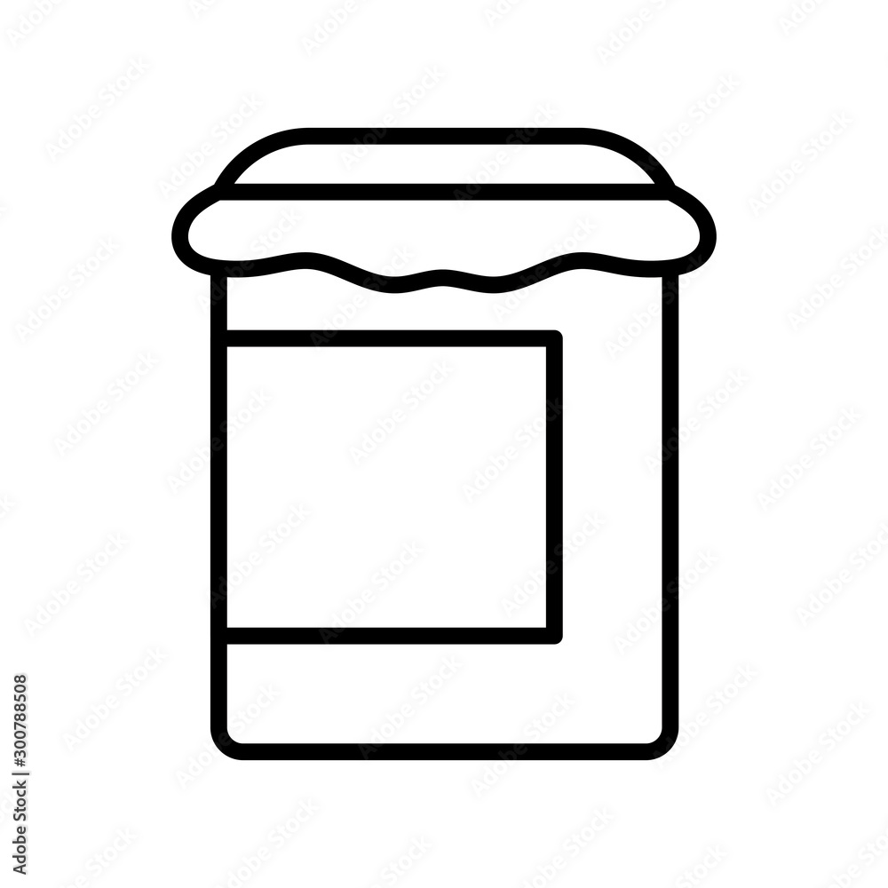 marmalade jar fresh food design icon thick line marmalade jar fresh food design icon thick line