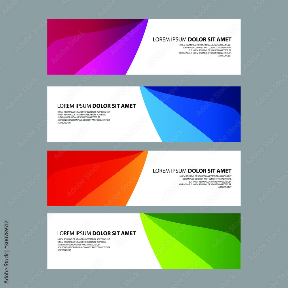 Vector Abstract design banner web template