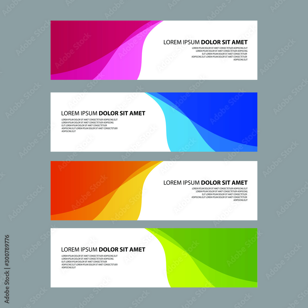 Vector Abstract design banner web template