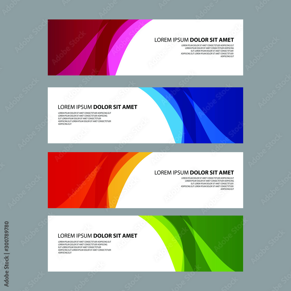 Vector Abstract design banner web template Vector Abstract design banner web template