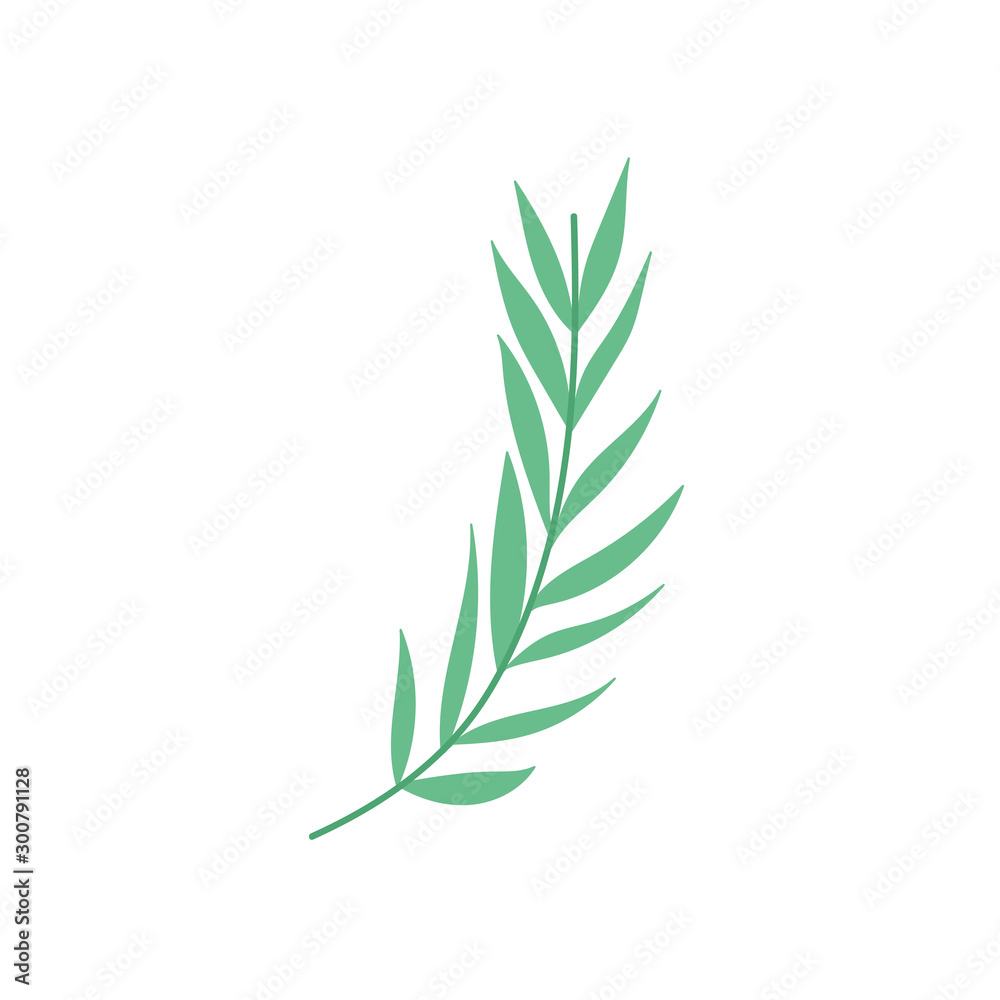 green branch leaves foliage nature icon green branch leaves foliage nature icon