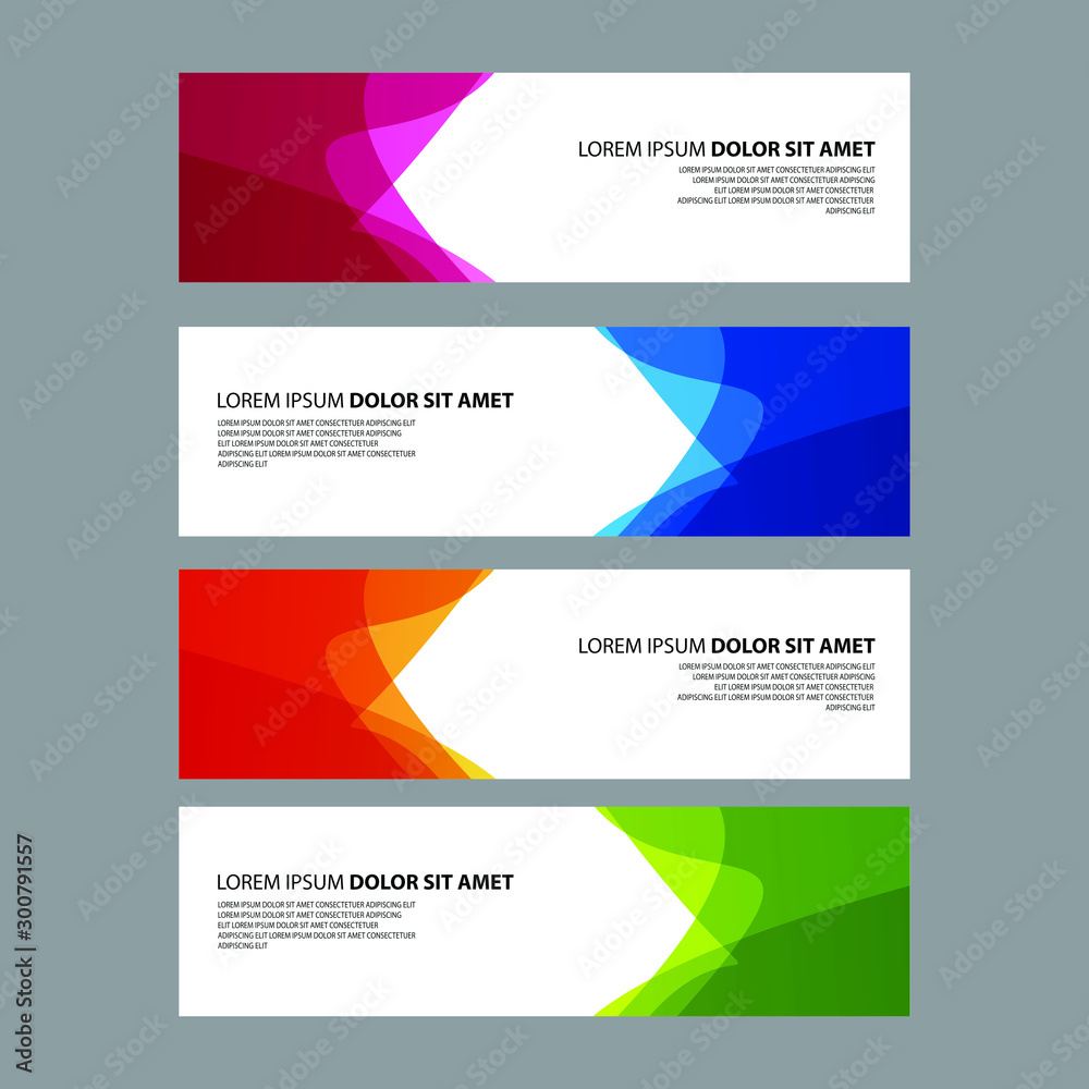 Vector Abstract design banner web template Vector Abstract design banner web template