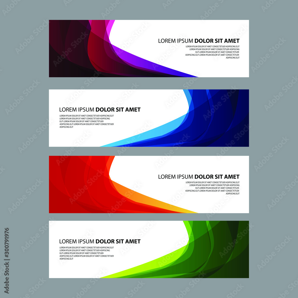 Naklejka premium Vector Abstract design banner web template