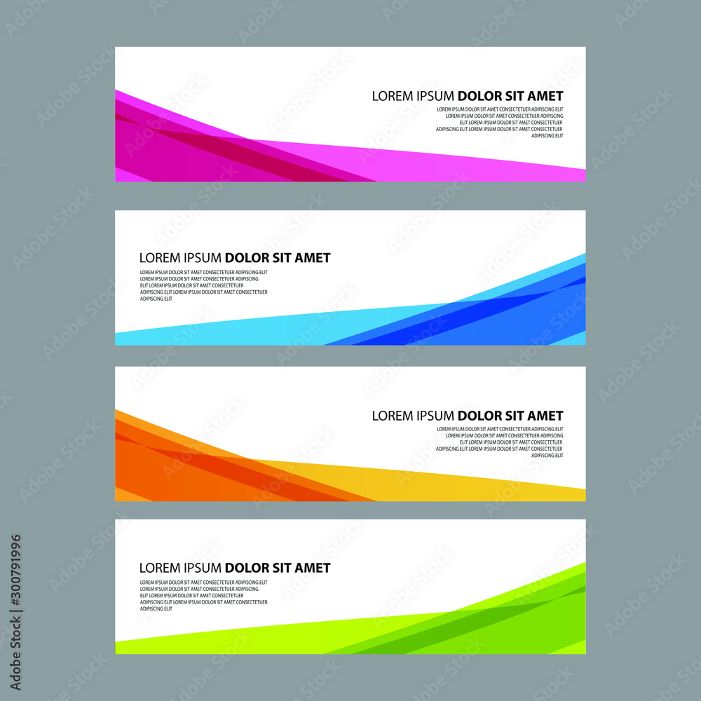 Fototapeta premium Vector Abstract design banner web template