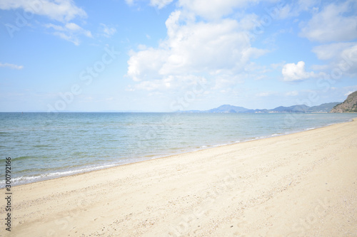 砂浜　観音寺　瀬戸内海