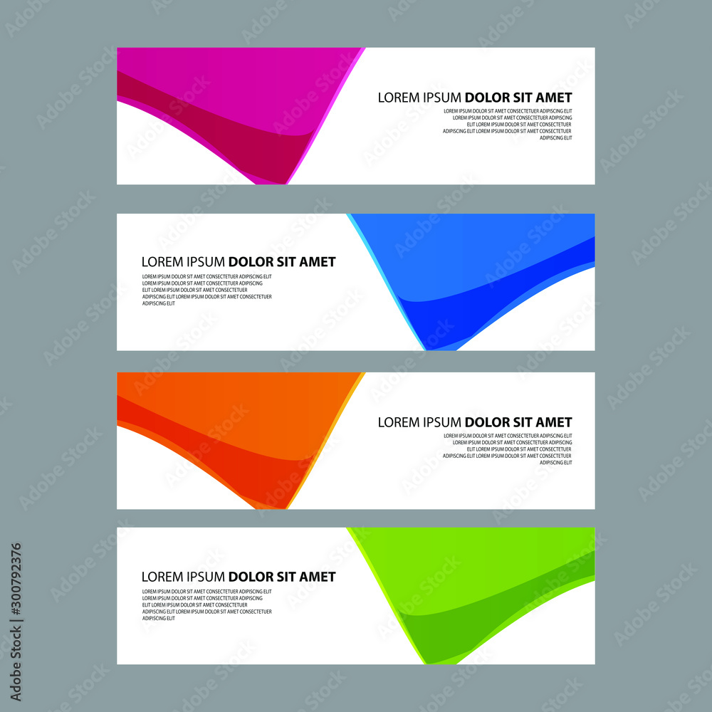 Fototapeta premium Vector Abstract design banner web template