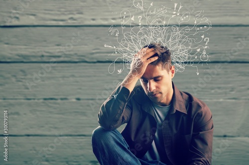 Adhd stress anxiety adult hard man mess