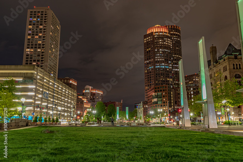 Photography city at night