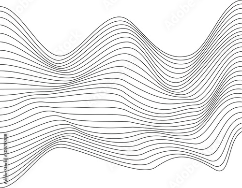 Black vector stripes. Geometric abstract monochrome background for prints, web pages, template and textile design