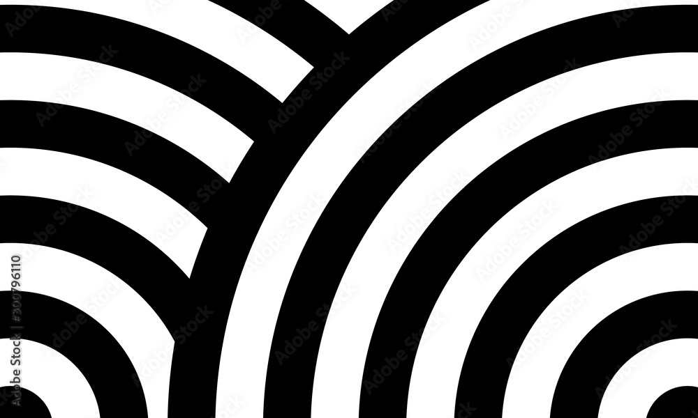 neatly arranged black and white semicircular lines. suitable for wallpaper neatly arranged black and white semicircular lines. suitable for wallpaper