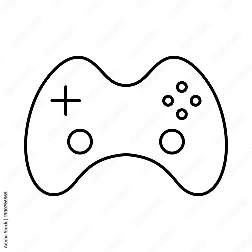 video game control isolated icon video game control isolated icon