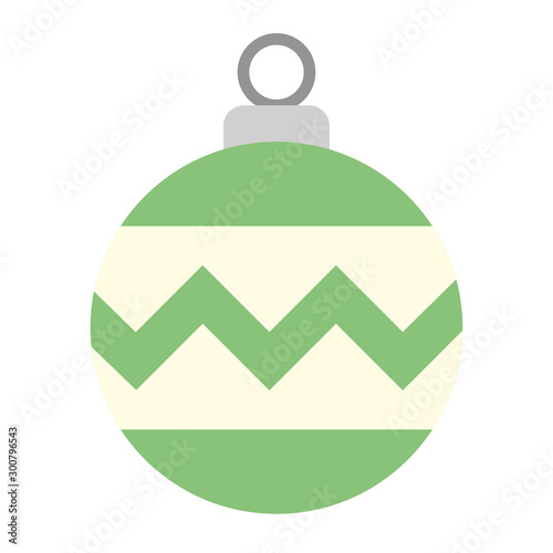 merry christmas ball isolated icon