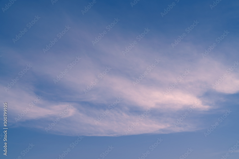 White cloud and blue sky background
