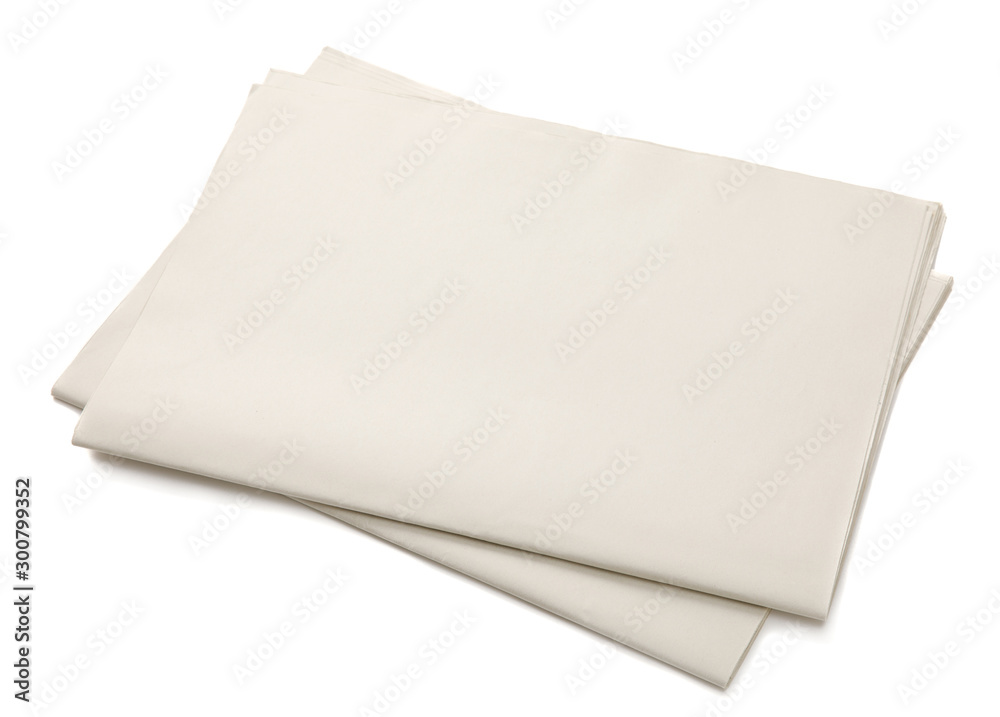 Mockup of Business Newspaper blank with empty space for news text isolated on white background Mockup of Business Newspaper blank with empty space for news text isolated on white background