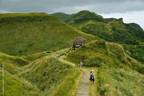 Climbing the mountain trails in New Taipei City, Taiwan