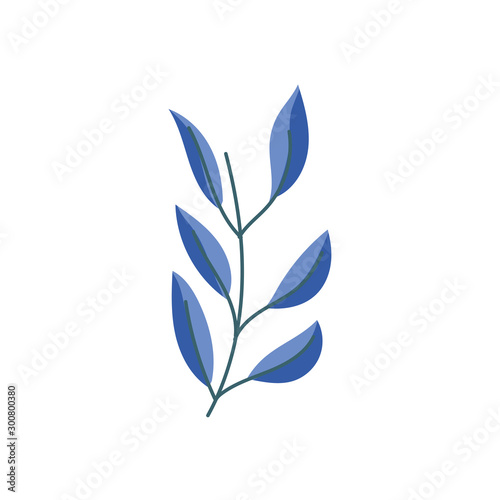 decorative nature foliage leaves branch icon