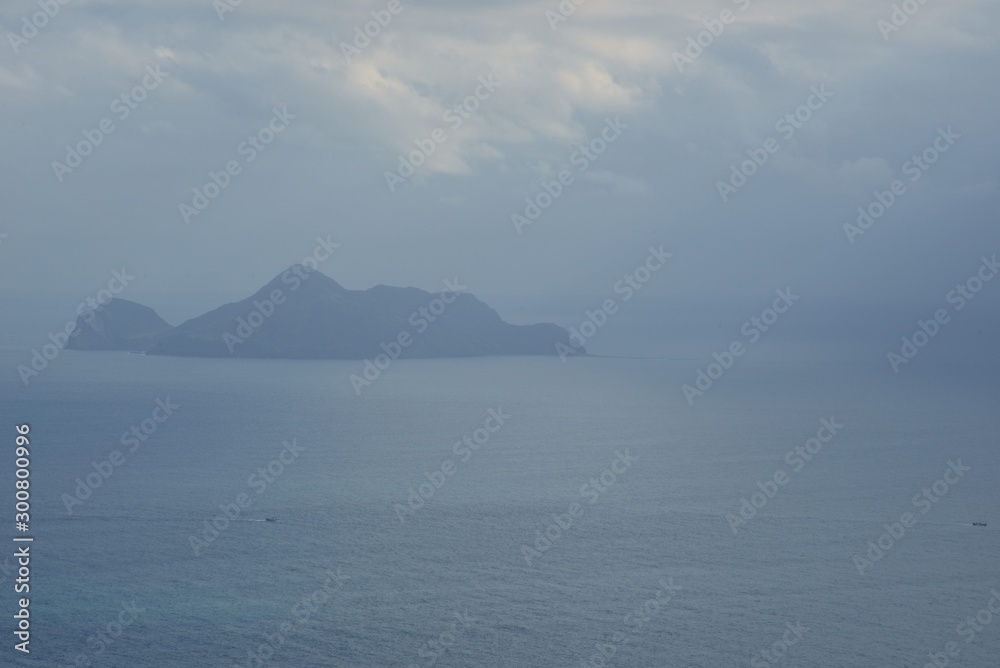 Overlooking Guishan Island in New Taipei City, Taiwan Overlooking Guishan Island in New Taipei City, Taiwan