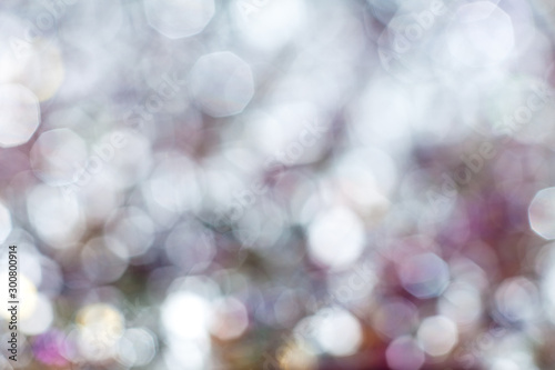 multi color blur abstract background. bokeh blurred beautiful shiny Christmas lights