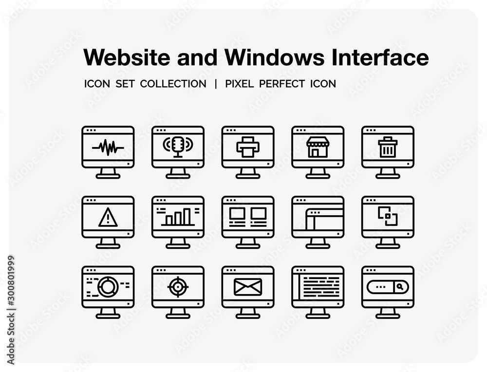 Website and Windows Interface Icons Set. UI Pixel Perfect Well-crafted Vector Thin Line Icons. The illustrations are a vector. Website and Windows Interface Icons Set. UI Pixel Perfect Well-crafted Vector Thin Line Icons. The illustrations are a vector.