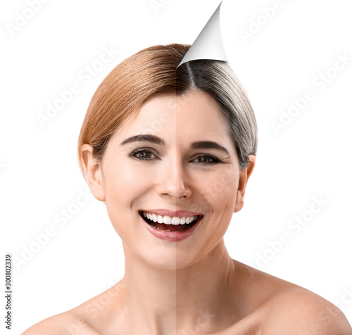 Portrait of beautiful woman...