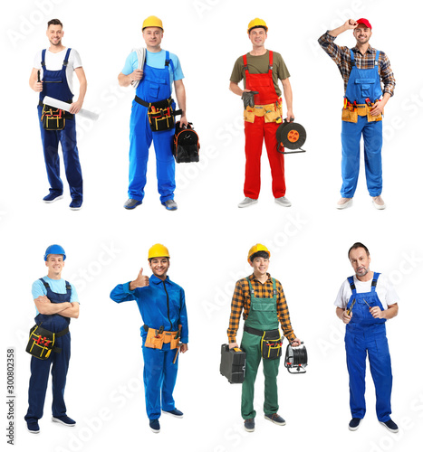 Different male electricians...