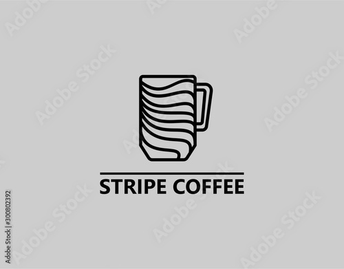 Unique Logo of Coffee House in Modern Concept. Designed with Simple and Awesome Style. Suitable for Cafe, Coffee Shop Logo. Vector Illustration