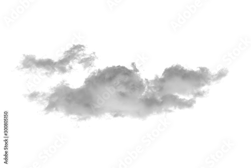 white cloud Isolated on white background Smoke Textured brush effect