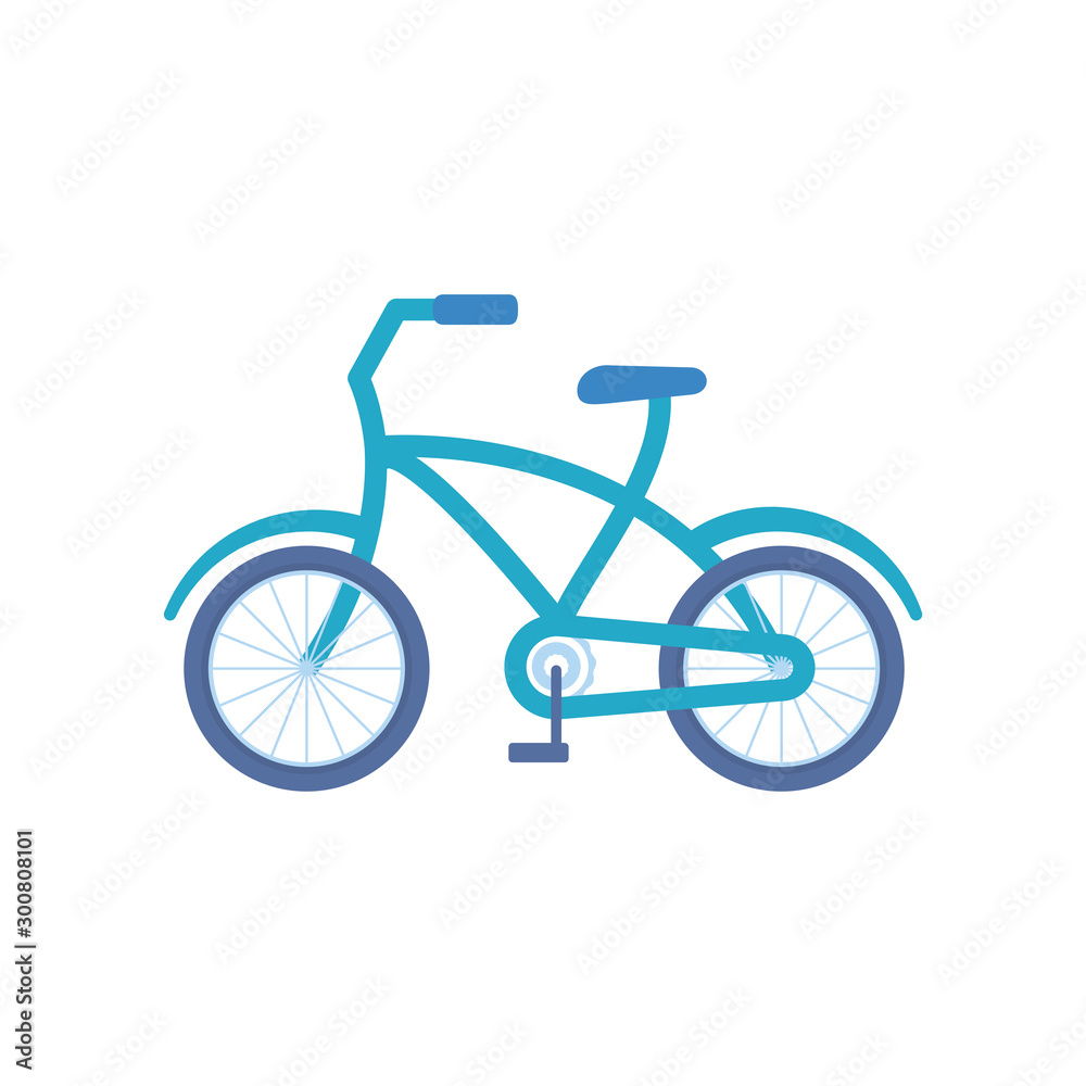 Fototapeta premium bicycle vehicle on white background