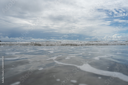 Beautiful close up view of the beach  reef and ocean in Costa Rica