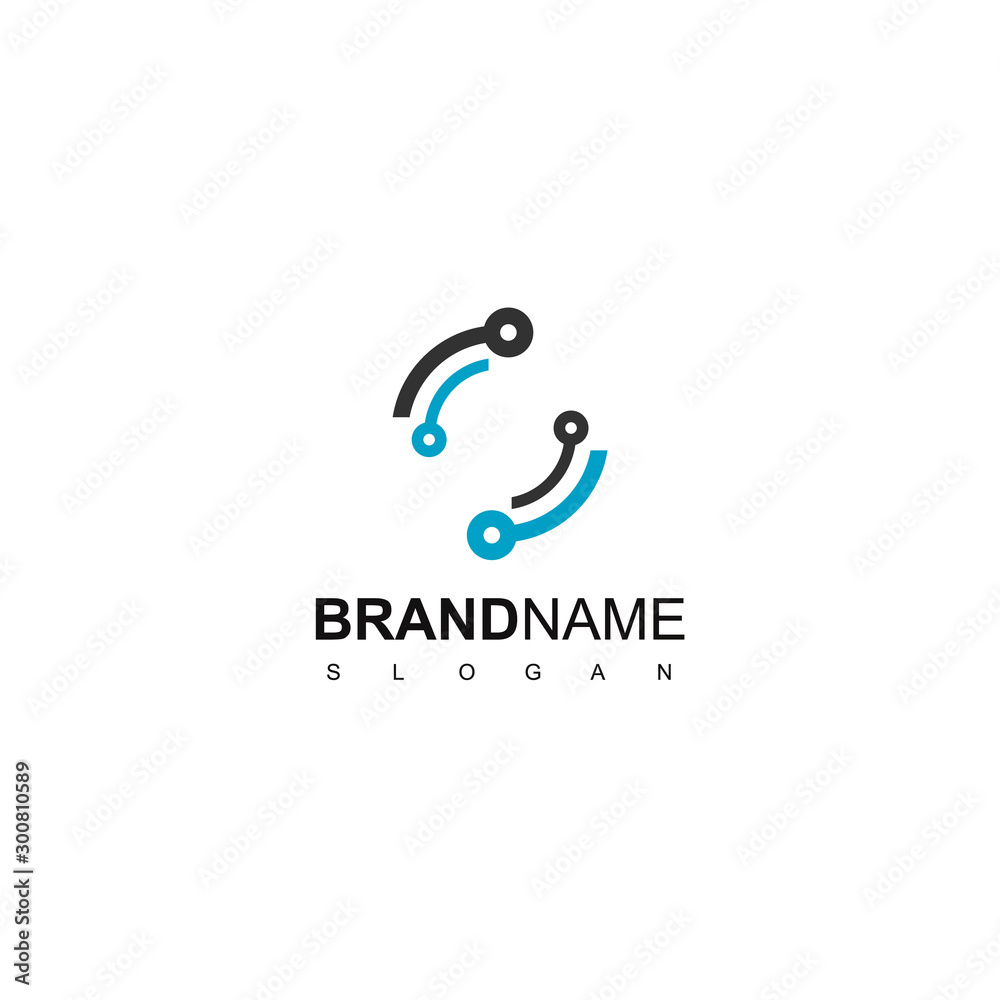Technology Logo Design Vector Technology Logo Design Vector