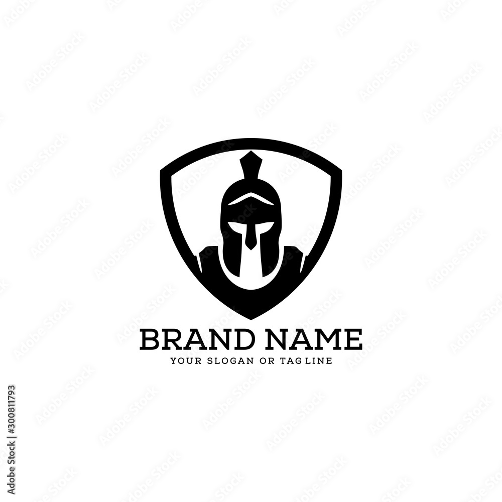 creative logo design concept warrior vector template creative logo design concept warrior vector template