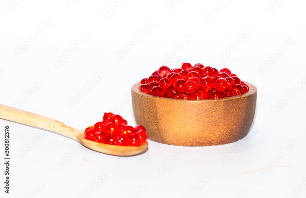 Topping of dessert isolated on white background Topping of dessert isolated on white background