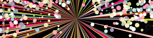 Colorful Lines Random Distribution Computational Generative Art background illustration