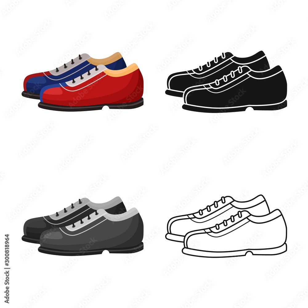 Isolated object of shoes and pair sign. Graphic of shoes and boot stock vector illustration. Isolated object of shoes and pair sign. Graphic of shoes and boot stock vector illustration.