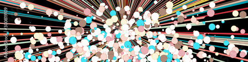 Colorful Lines Random Distribution Computational Generative Art background illustration