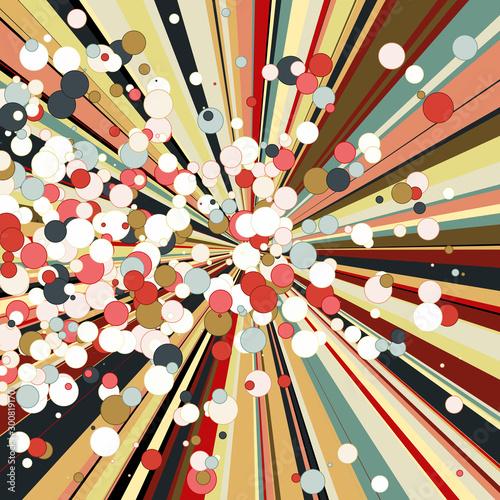 Colorful Lines Random Distribution Computational Generative Art background illustration