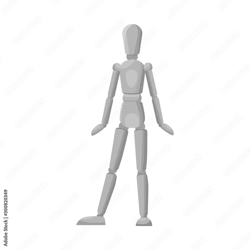 Vector design of dummy and male sign. Graphic of dummy and tailor stock symbol for web. Vector design of dummy and male sign. Graphic of dummy and tailor stock symbol for web.