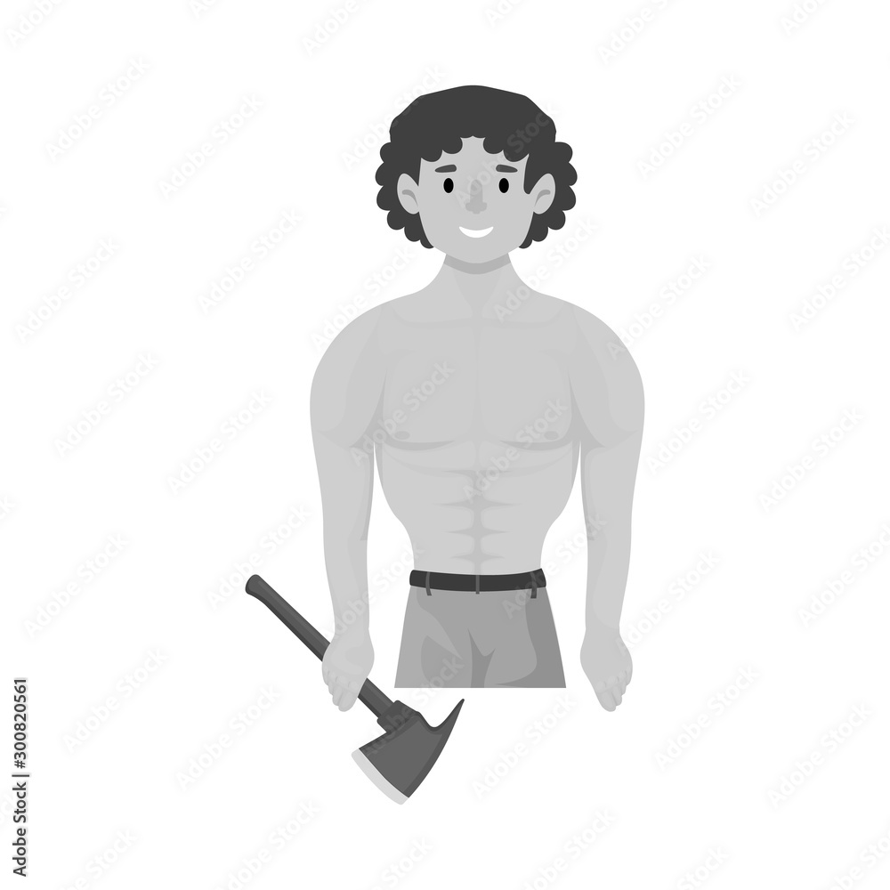 Vector illustration of fireman and firefighter logo. Set of fireman and man stock symbol for web. Vector illustration of fireman and firefighter logo. Set of fireman and man stock symbol for web.