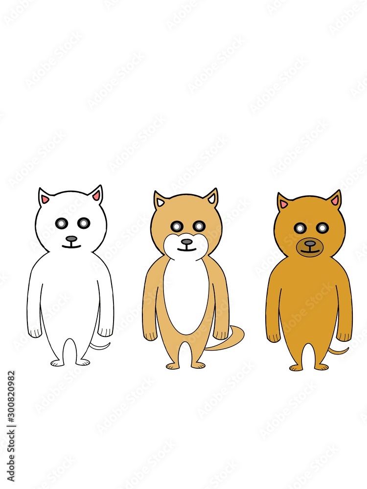 set of funny cats