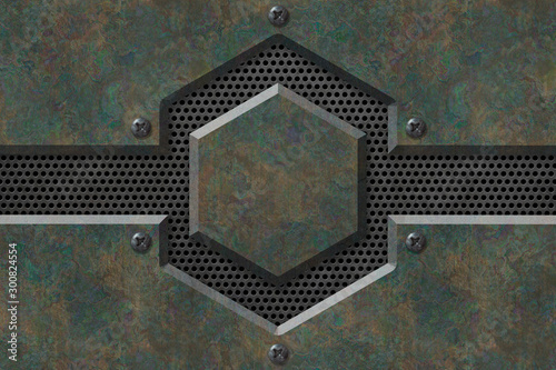 Abstract Metal textured Ind...