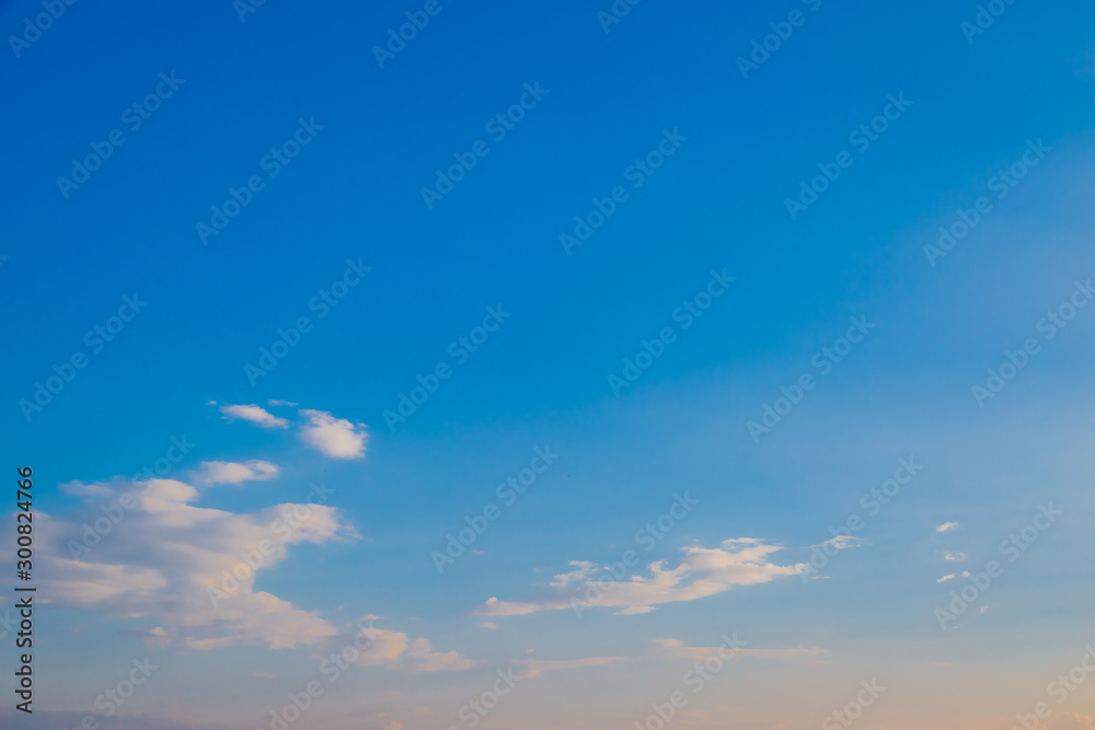 Sky and clouds before sunset