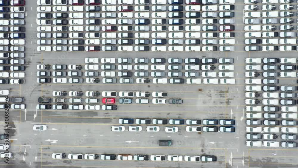 Aerial view cargo ship transportation of business logistic sea freight, New Cars produced by year up in the port for Cargo ship and Cargo import-export around in the world Aerial view cargo ship transportation of business logistic sea freight, New Cars produced by year up in the port for Cargo ship and Cargo import-export around in the world