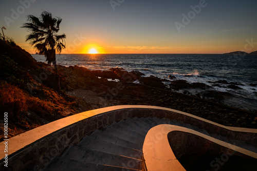 Olas altas beach in Mazatlan, Mexico