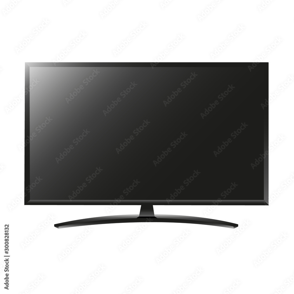 TV flat screen lcd, plasma realistic illustration. TV flat screen lcd, plasma realistic illustration.