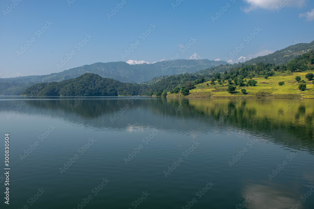 Naklejka premium Begnas lake