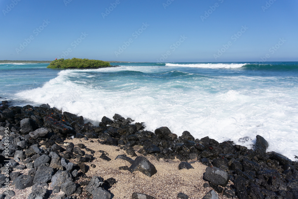 Sea and rocks on the Galapagos Islands Sea and rocks on the Galapagos Islands